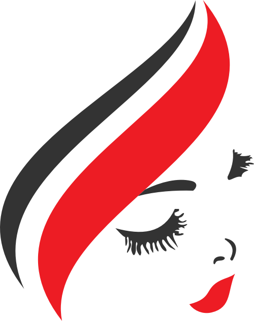 红色女性头像矢量logo图标 logo png