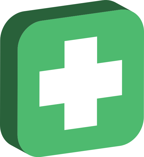 绿色方块十字架矢量logo图标 logo png