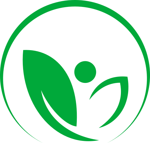 绿色树叶半圆矢量logo图标 logo png