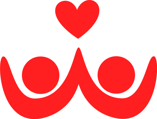 红色双人爱心矢量logo图标 logo png