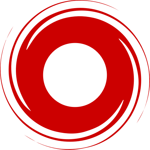 红色圆形旋涡矢量logo图标 logo png