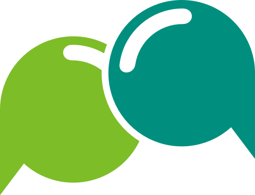绿色信息框矢量logo图标