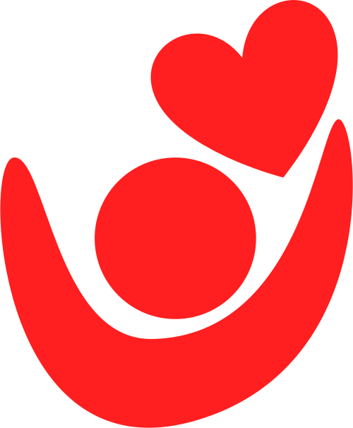 红色人物爱心矢量logo图标 logo png