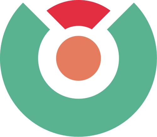 绿色半圆环矢量logo图标