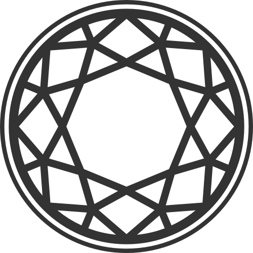 黑色钻石圆形矢量logo图标 logo png