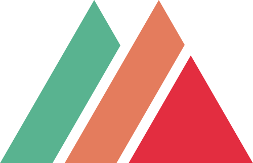 红橙绿三角形建材矢量logo图标 logo png