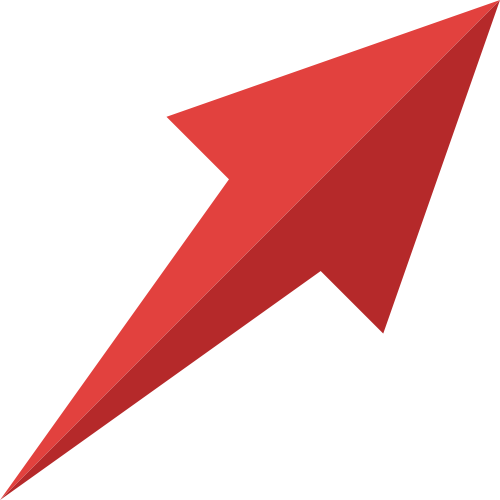 红色箭头上升矢量logo图标 logo png
