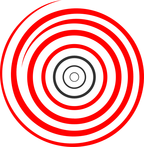 红色黑色圆圈靶子矢量logo图标 logo png