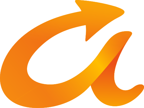 黄色字母A箭头矢量logo图标 logo png
