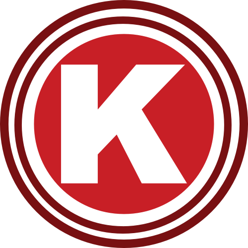 红色圆圈字母K矢量logo图标