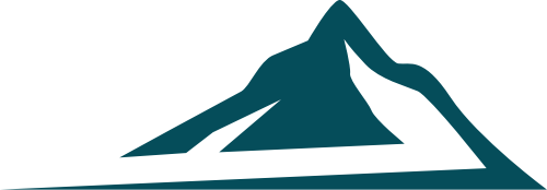 绿色山矢量logo图标
