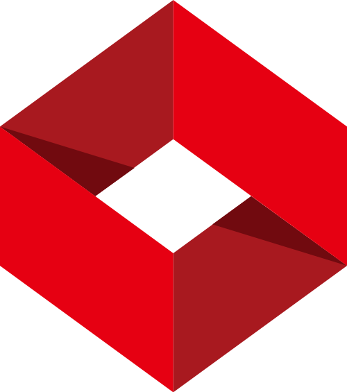 红色立体方块矢量logo图标 logo png