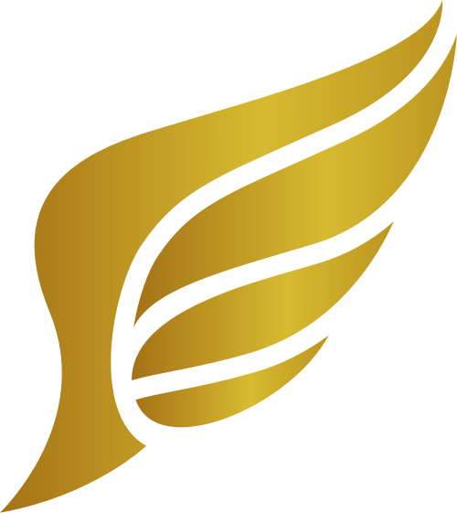 金色翅膀矢量logo图标 logo png