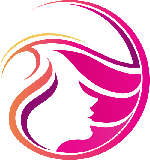 女性头发矢量logo图标