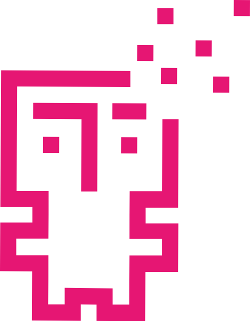粉色小人矢量logo图标