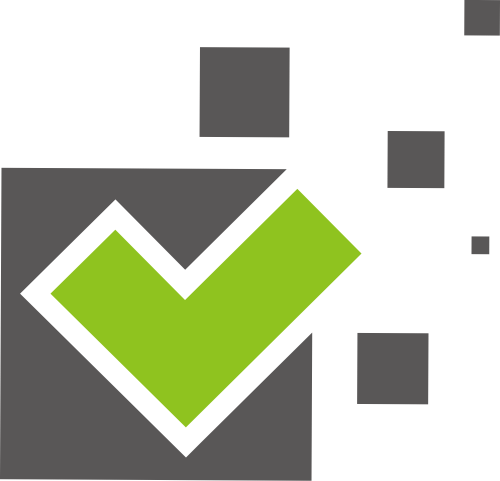 绿色对号黑色方块矢量logo图标 logo png