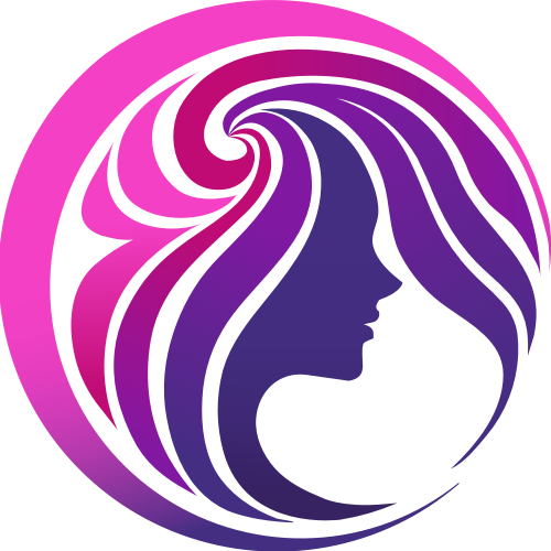 紫色女性渐变矢量logo图标 logo png