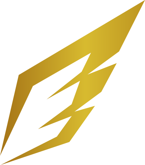 金色字母E翅膀矢量logo图标 logo png