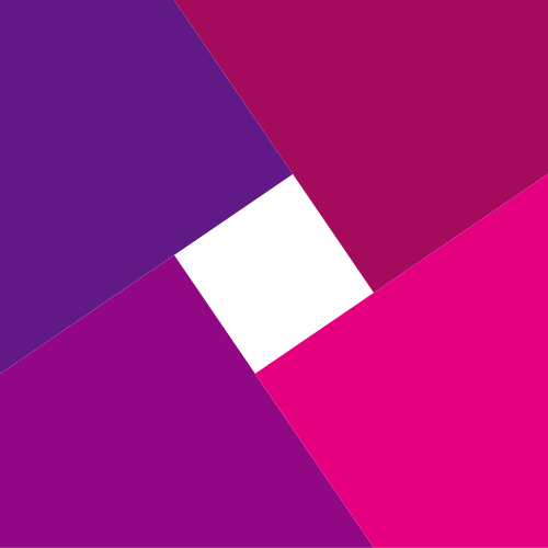 粉色交叉正方形矢量logo图标