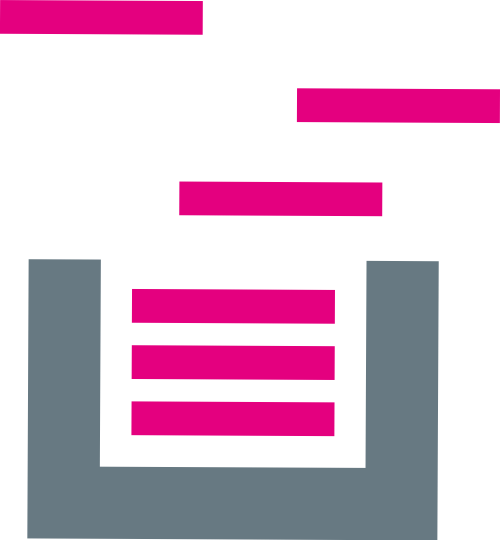 灰色粉色信件矢量logo图标