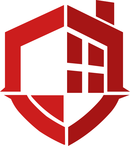 红色盾牌格子矢量logo图标 logo png