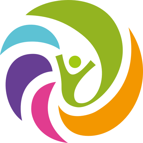 彩色圆形人物矢量logo图标 logo png