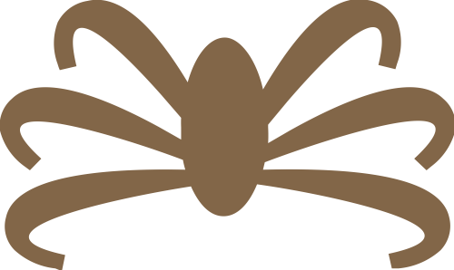 褐色蜘蛛矢量logo图标