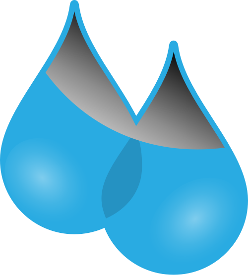 蓝色水滴矢量logo图标