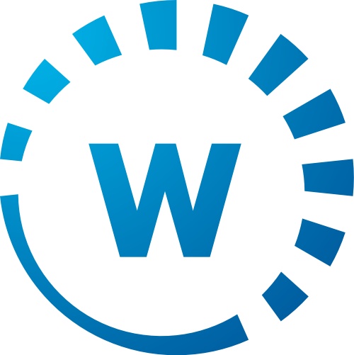 蓝色字母W矢量logo图标 logo png