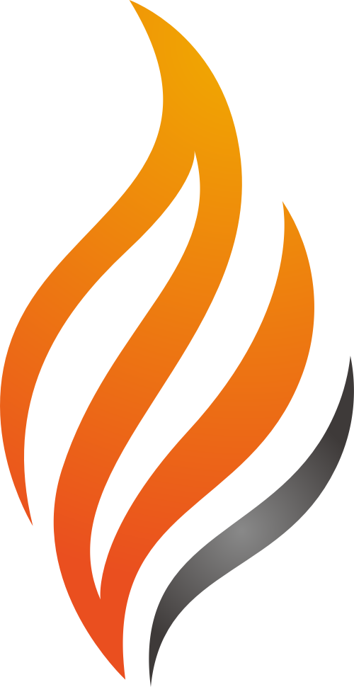 橙色火矢量logo图标 logo png
