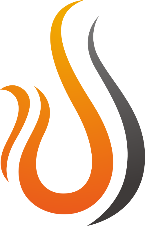 橙色火矢量logo图标 logo png