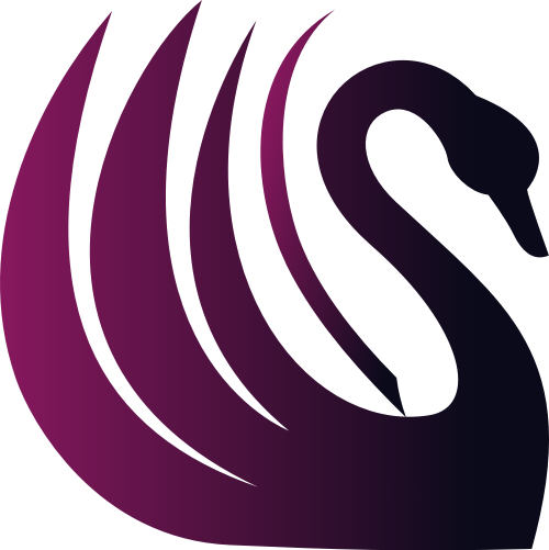 紫色天鹅矢量logo图标 logo png