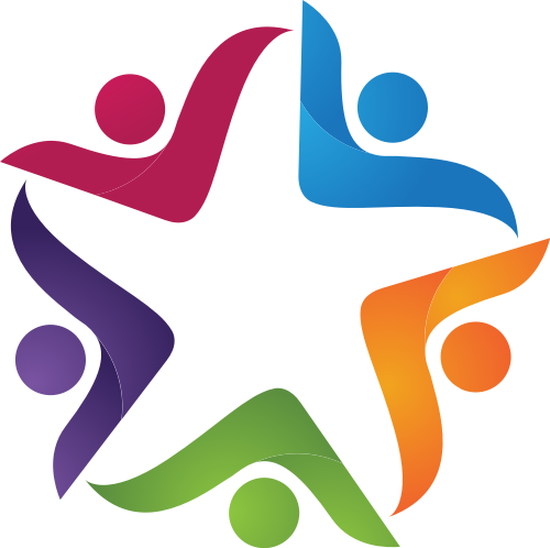 彩色人形矢量logo图标 logo png