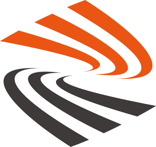 橙色黑色投资矢量logo图标