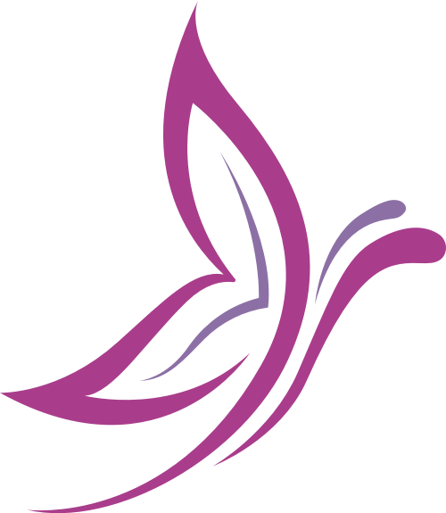 紫色蝴蝶矢量logo图标 logo png