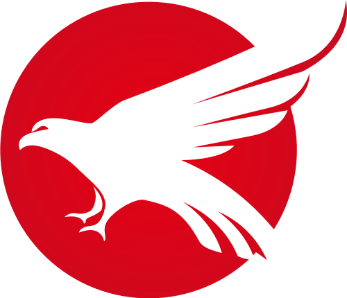 红色老鹰矢量logo图标