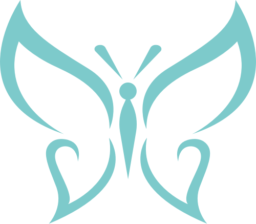 绿色蝴蝶矢量logo图标