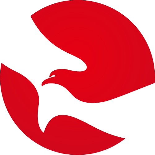 红色老鹰矢量logo图标