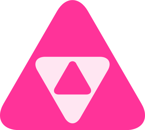 粉色三角矢量logo图标 logo png