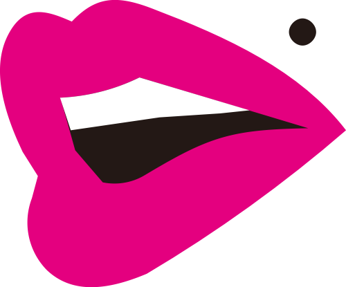 粉色嘴矢量logo图标 logo png
