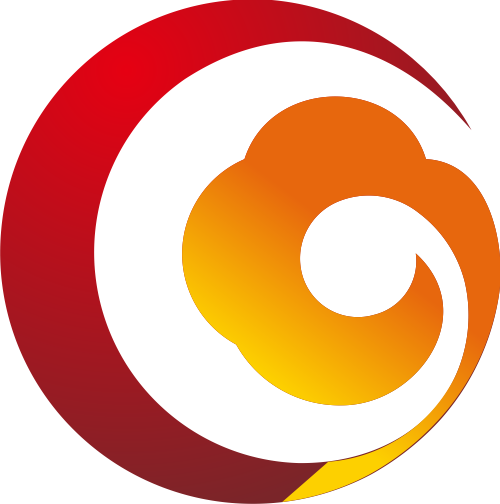 红色黄色云朵矢量logo图标 logo png
