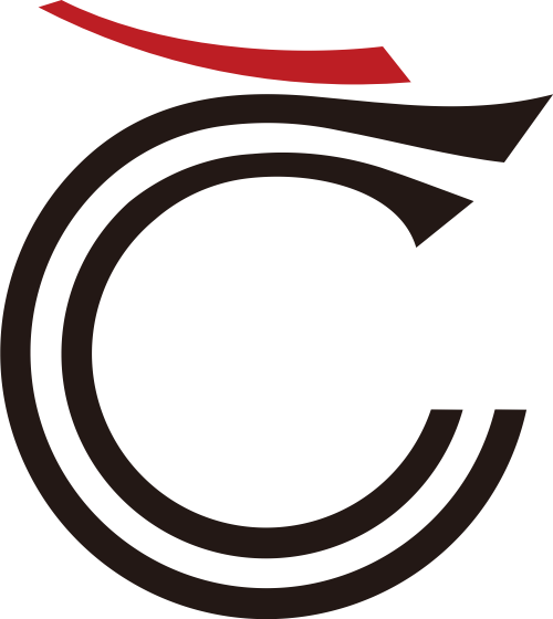 黑色红色抽象字母C矢量logo图标 logo png