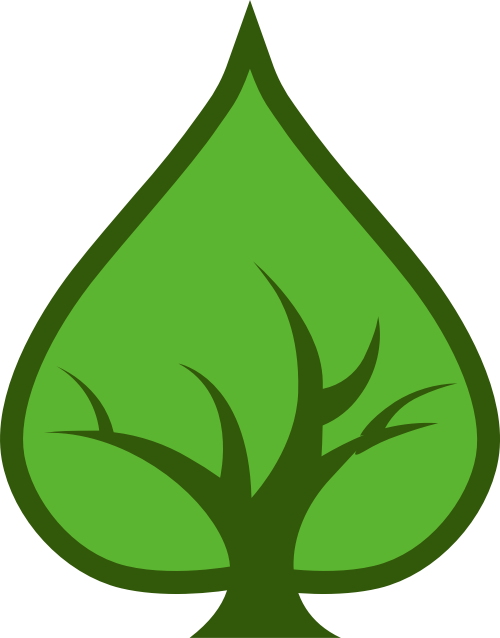 绿色树叶子矢量logo图标