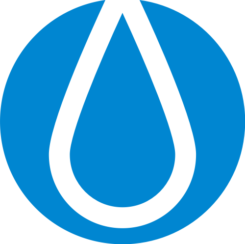 蓝色水滴矢量logo图标 logo png