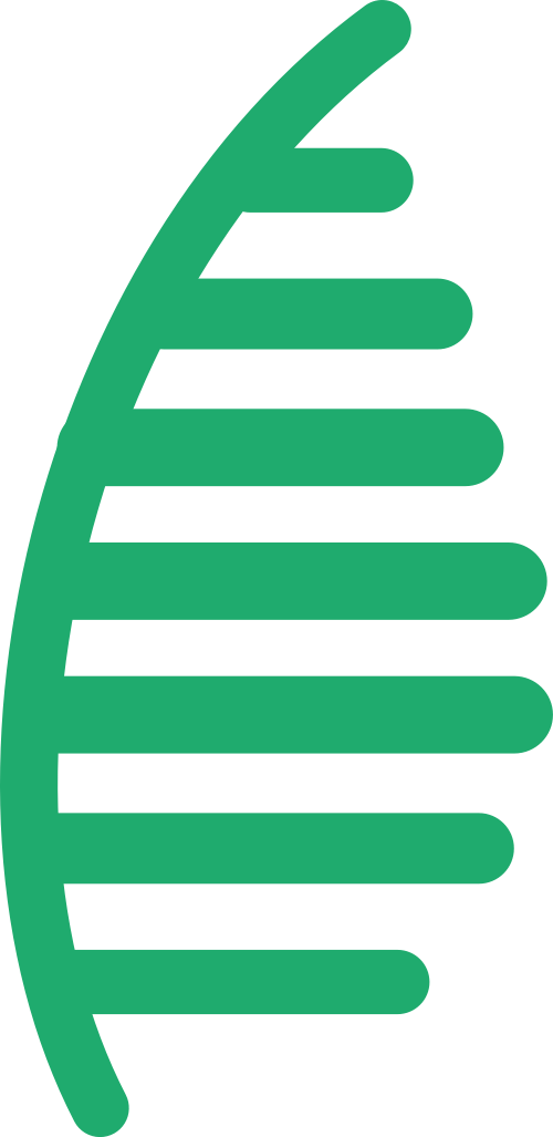 绿色帆船矢量logo图标