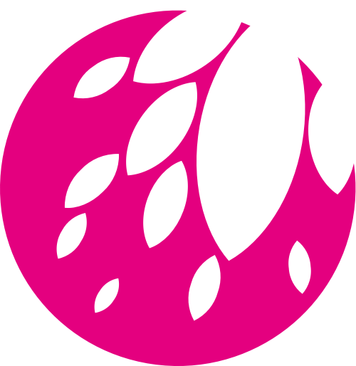 粉色花朵圆形矢量logo图标 logo png