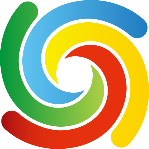 彩色螺旋矢量logo图标 logo png