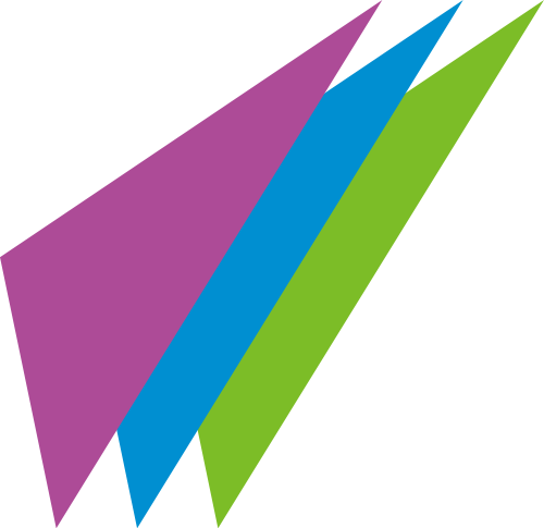 彩色三角矢量logo图标