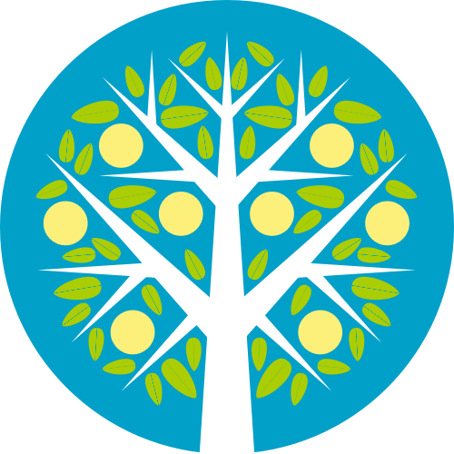 彩色树矢量logo图标