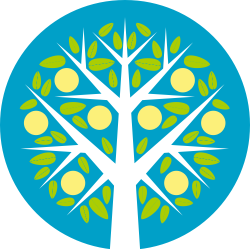 彩色树矢量logo图标 logo png